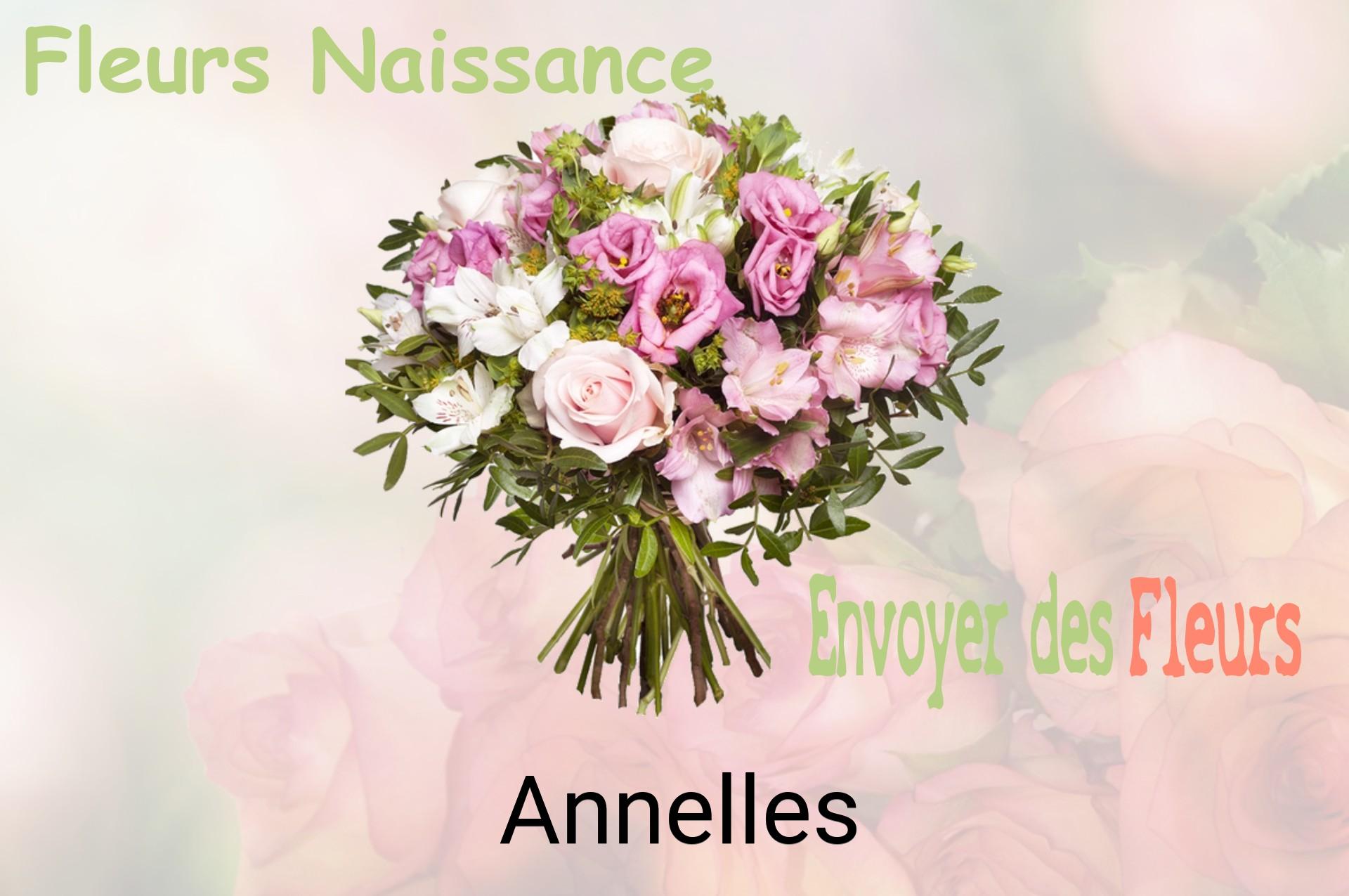 Bouquet de fleurs de naissance livré à Annelles